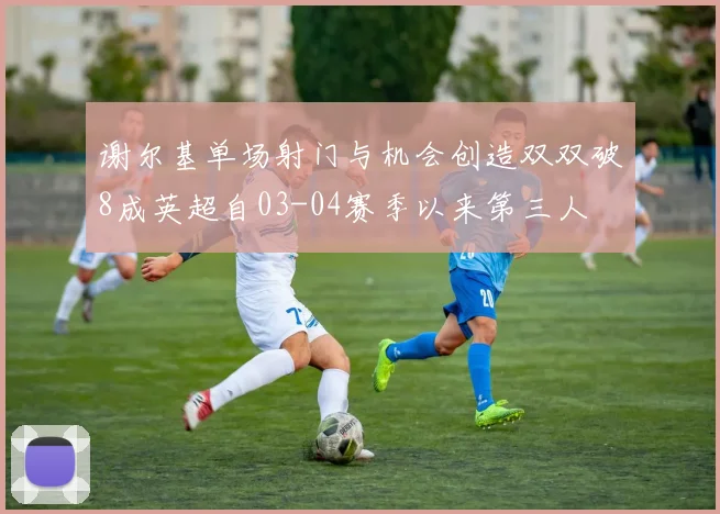 谢尔基单场射门与机会创造双双破8成英超自03-04赛季以来第三人